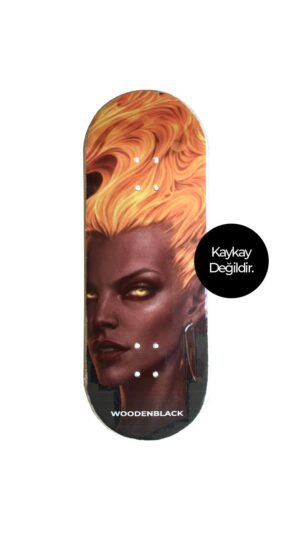 Woodenblack Fire Queen Fingerboard Deck